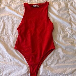 Zara red Bodysuit